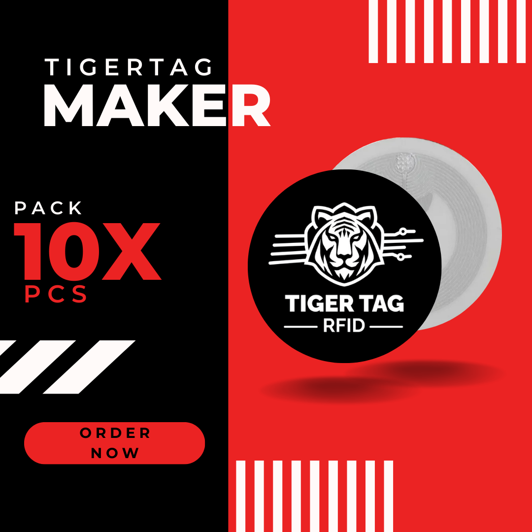 10-Pack TigerTag Maker – Create Your Own RFID Smart Tags for 3D Printing