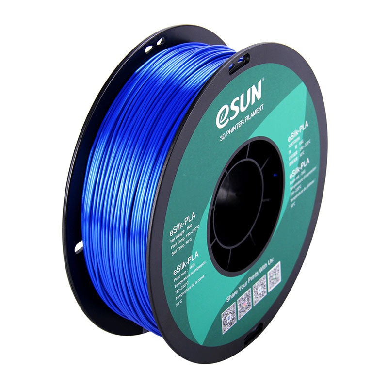 eSUN eSilk PLA Bleu (Blue) 1.75 mm 1 kg