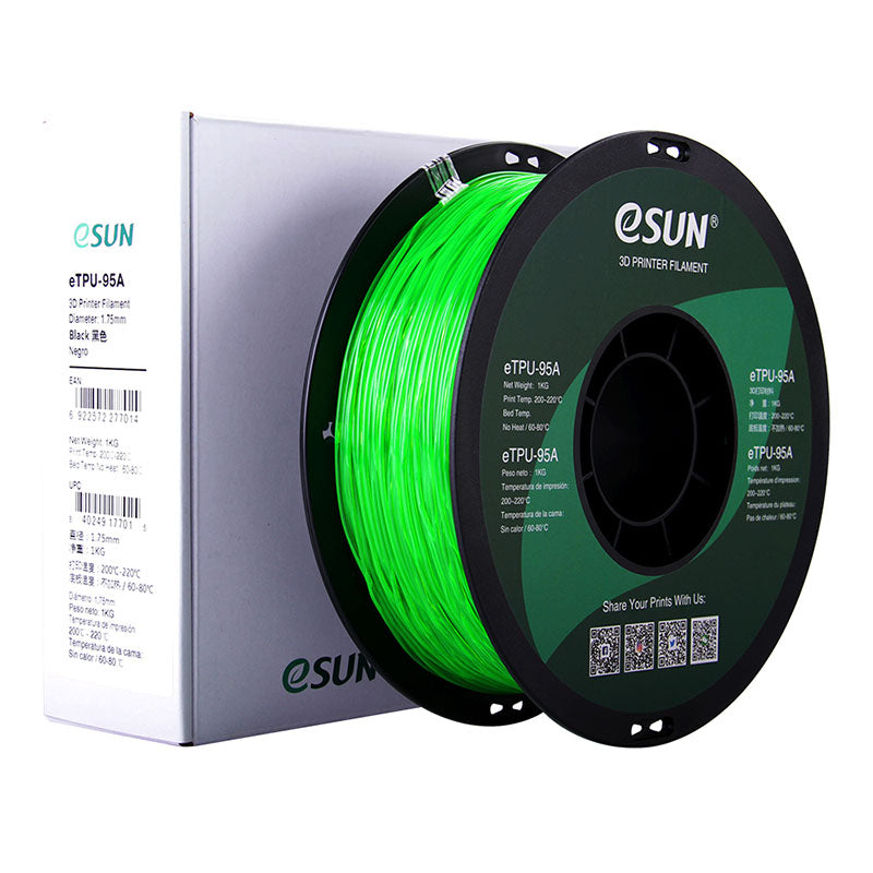 eSUN eTPU-95A Vert Transparent (Transp. Green) 1.75 mm 1 kg