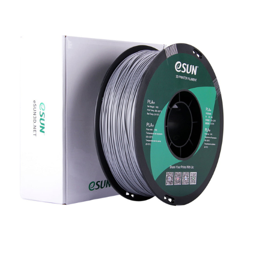 bobine de filament pla+ couleur silver de chez esun vendu par atome3d