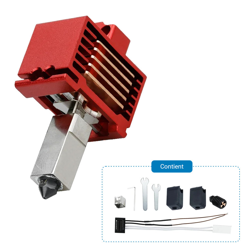 Zimple - V3.0 Hotend pour Bambu Lab - Série P1 - Kit Fit Thermistor & Heater