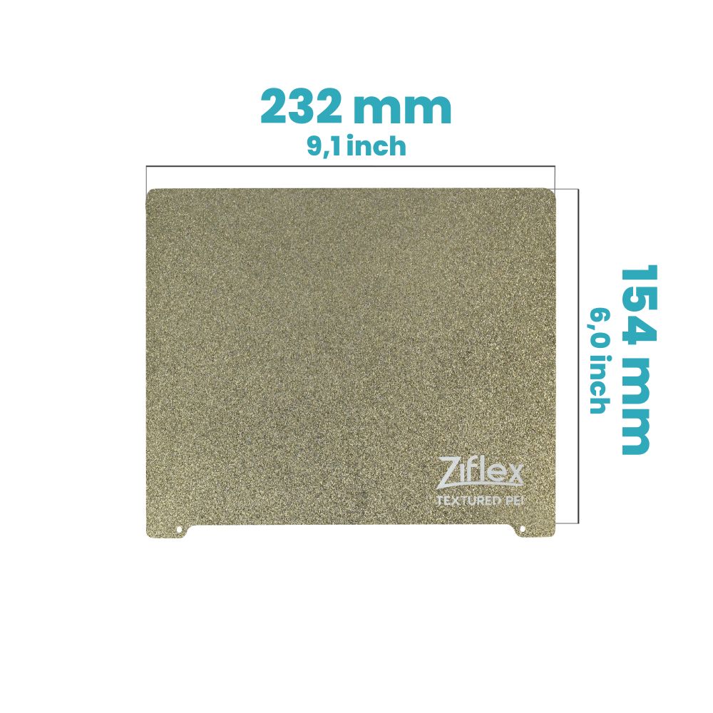 Ziflex - Upper Surface PEI 232 x 154 mm - Flashforge Creator Pro