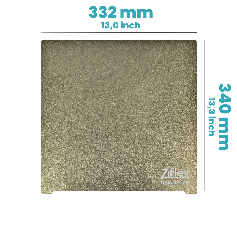 Ziflex - Upper Surface PEI 332 x 340 mm - Raise 3D