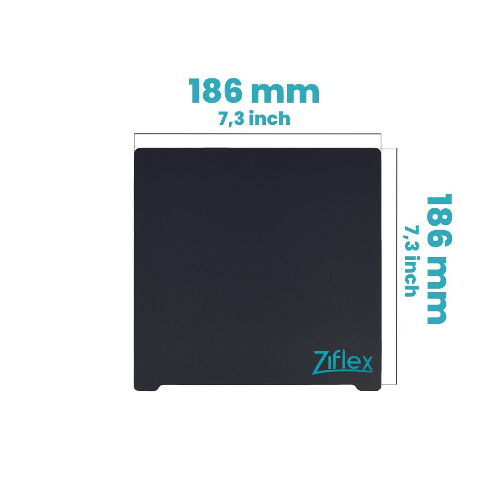 Ziflex - Upper surface Ultimate High temp 186 x 186 mm - Cetus 3D