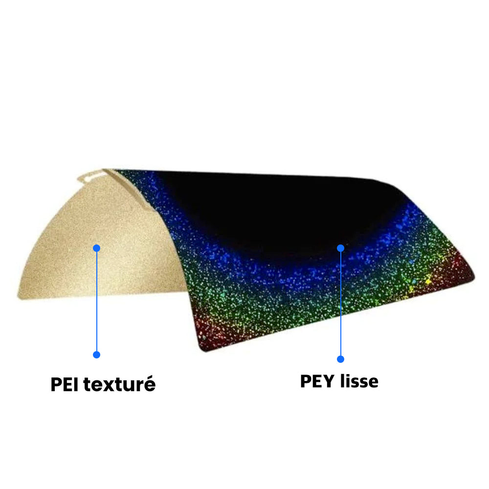 Ziflex - Plateau d'Impression pour Bambu Lab - PEY Stars & PEI Textured - 257 x 257 cm