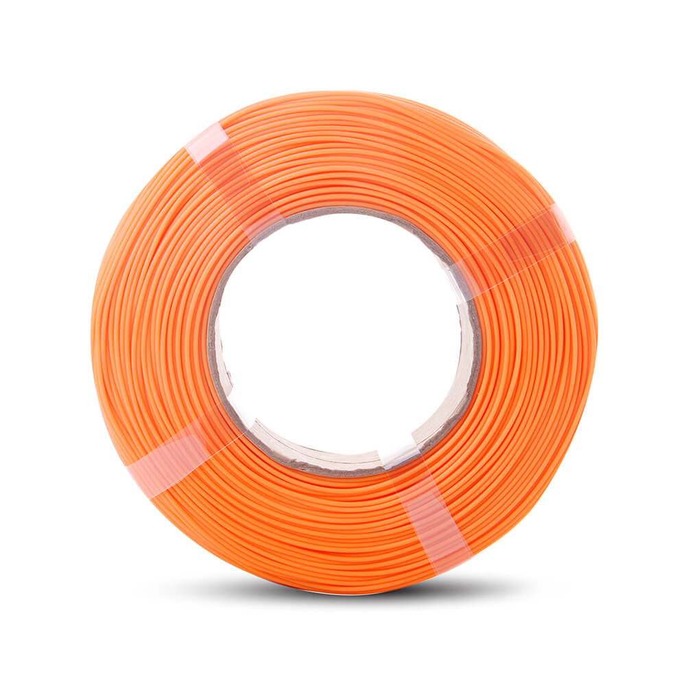 filament PLA+ sans bobine de couleur orange 1.75mm 1kg