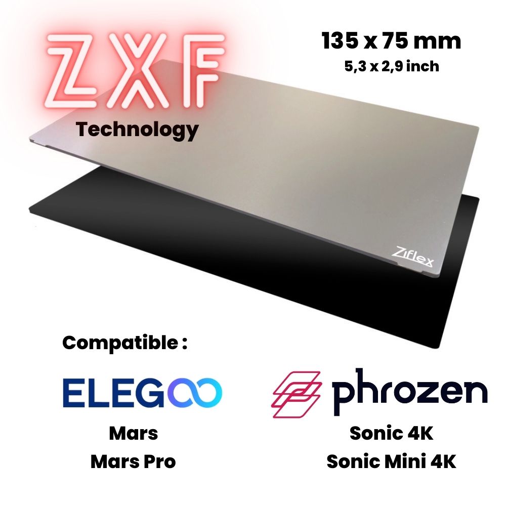 Ziflex - Résine - Starter kit 135 x 75 mm - Mars/Mars Pro/Sonic 4k/Sonic Mini 4k