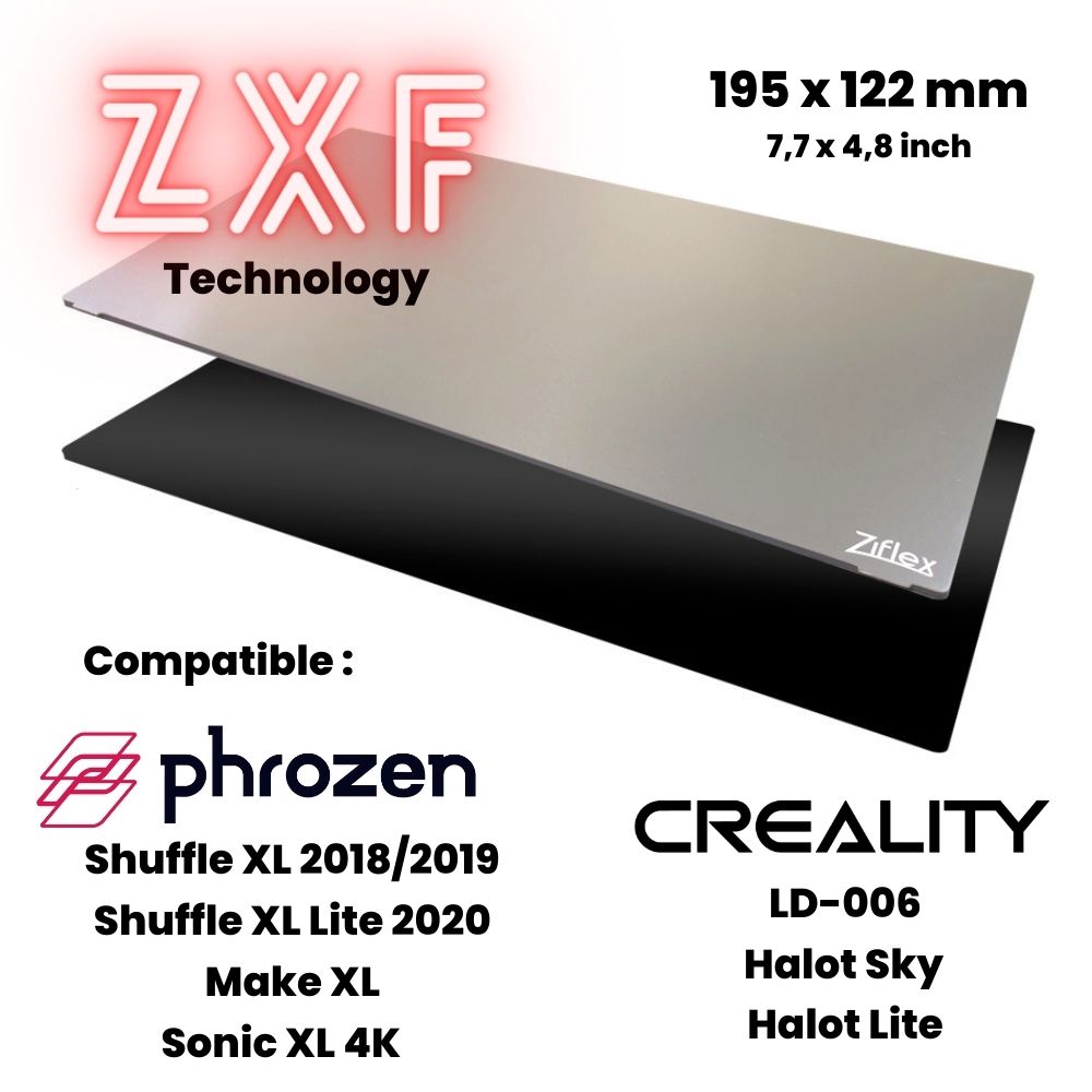 Ziflex - Résine - Starter kit 195 x 122 mm - Shuffle XL/Sonic XL 4k/Halot Sky/Halot Lite