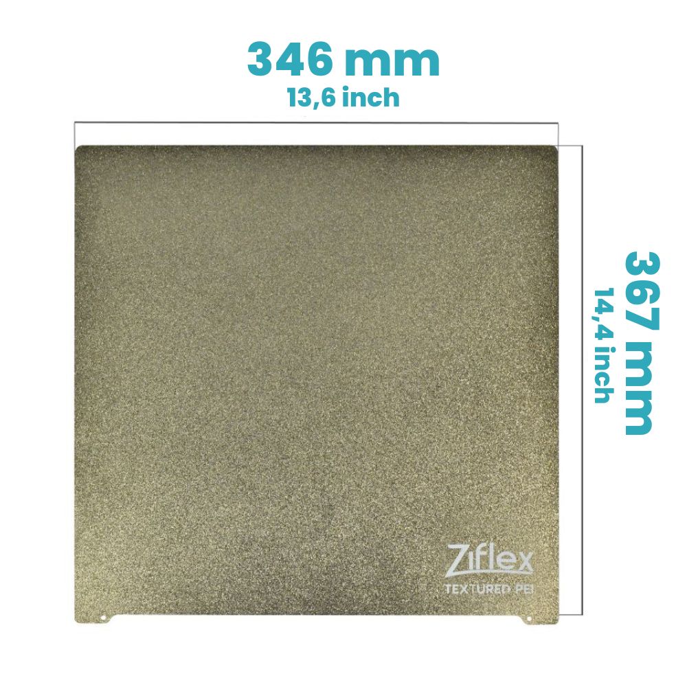 Ziflex - Upper Surface PEI 346 x 367 mm