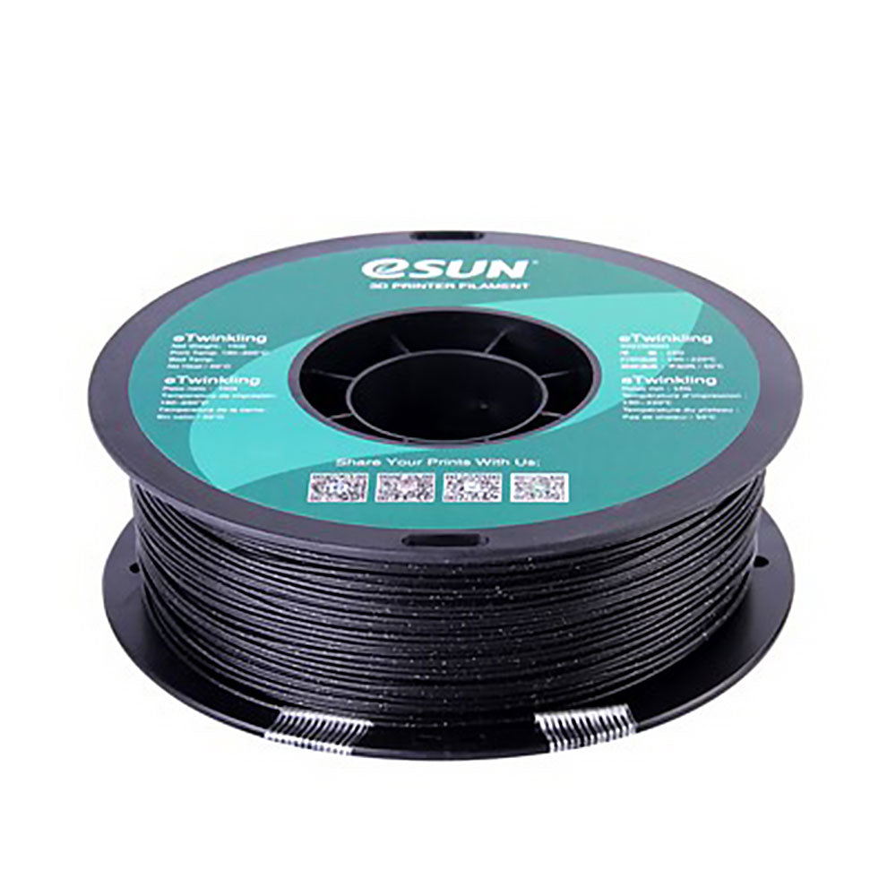 eSUN eTwinkling PLA Noir (black) 1.75 mm 1 kg