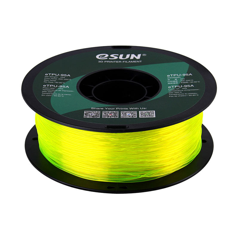 eSUN eTPU-95A Jaune Transparent (Transp. Yellow) 1.75 mm 1 kg