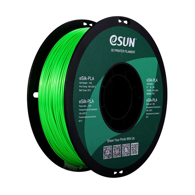 eSUN eSilk PLA Vert (Green) 1.75 mm 1 kg
