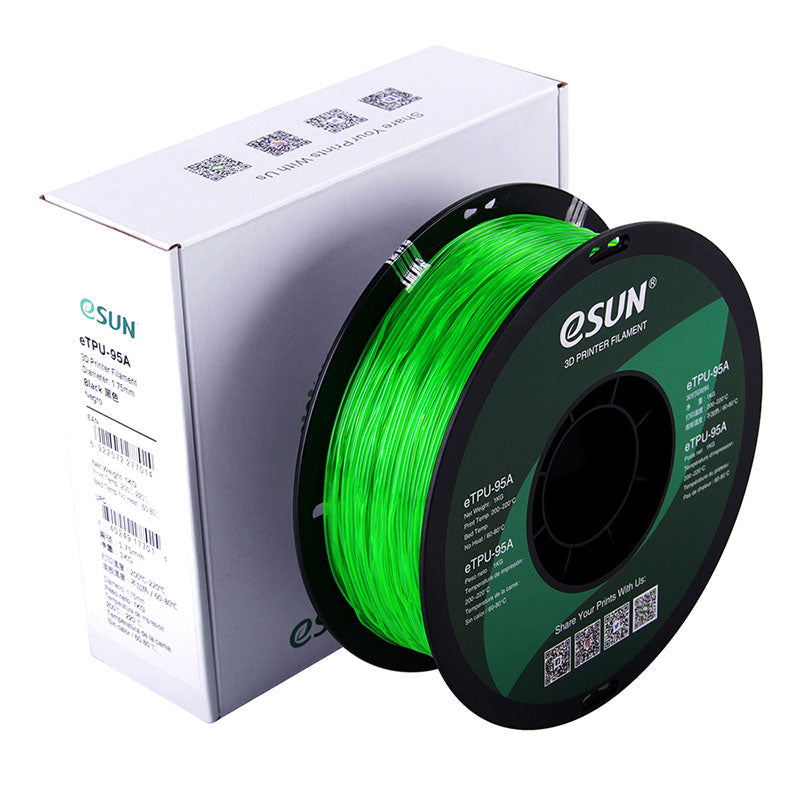 eSUN eTPU-95A Vert Transparent (Transp. Green) 1.75 mm 1 kg